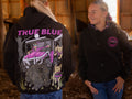 TRUE BLUE LURES HOODIES - BLACK/PINK PIG CHASING