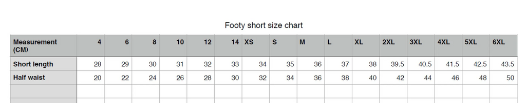 TRUE BLUE LURES FOOTY SHORT WITH ZIP POCKETS - AUSSIE COD