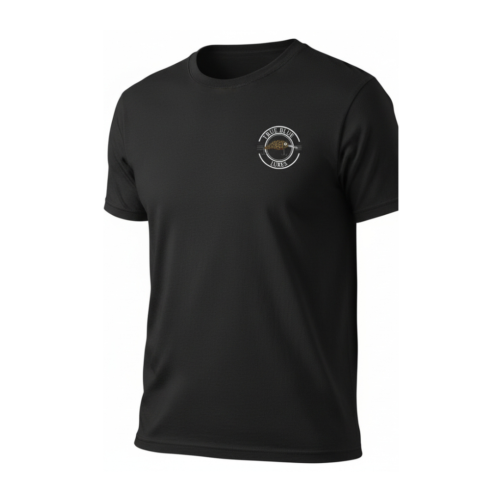 TRUE BLUE LURES MURRAY COD TEE - BLACK