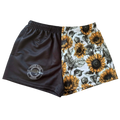 TRUE BLUE LURES FOOTY SHORT WITH ZIP POCKETS - SUNFLOWER