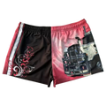 TRUE BLUE LURES FOOTY SHORT WITH ZIP POCKETS - PINK 909