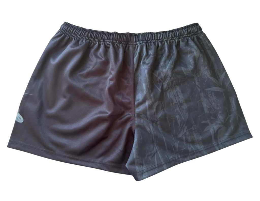 TRUE BLUE LURES FOOTY SHORT WITH ZIP POCKETS - MURRAY COD CAMO