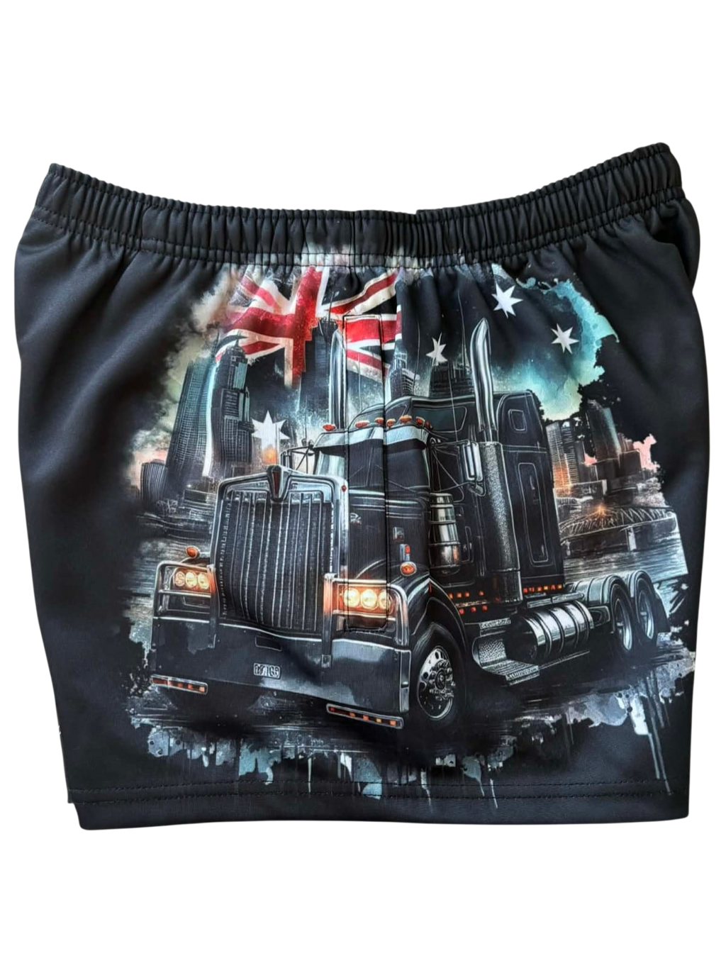 TRUE BLUE LURES FOOTY SHORT WITH ZIP POCKETS - KENWORTH