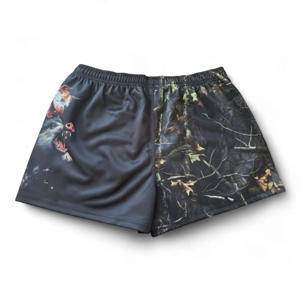 TRUE BLUE LURES FOOTY SHORT WITH ZIP POCKETS - BUSH PIG