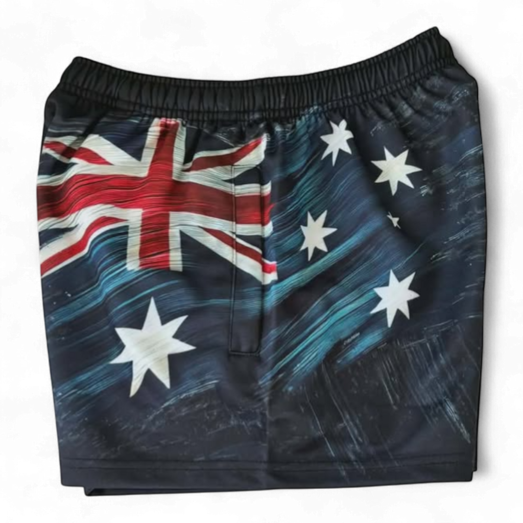 TRUE BLUE LURES FOOTY SHORT WITH ZIP POCKETS - AUSSIE COD