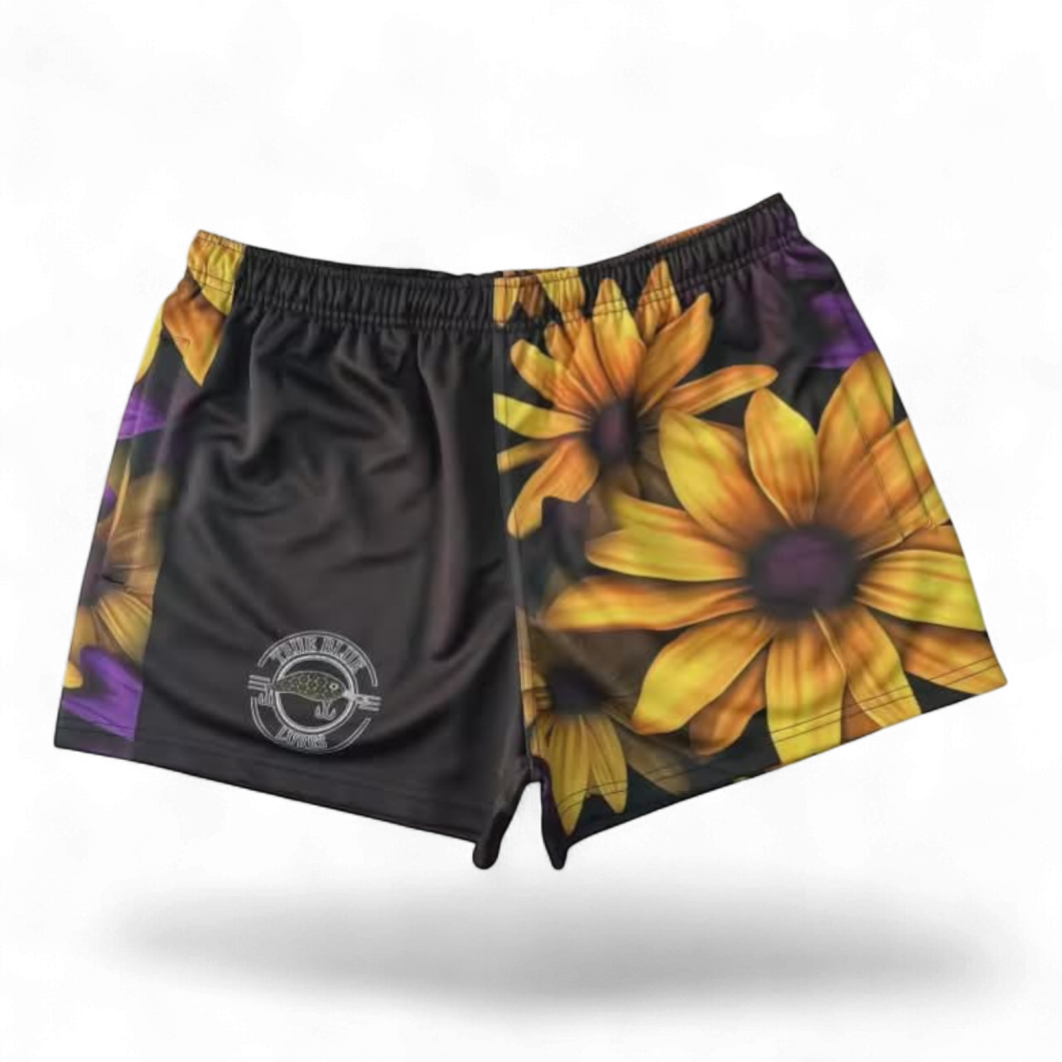 TRUE BLUE LURES FOOTY SHORT WITH ZIP POCKETS - DAISYS