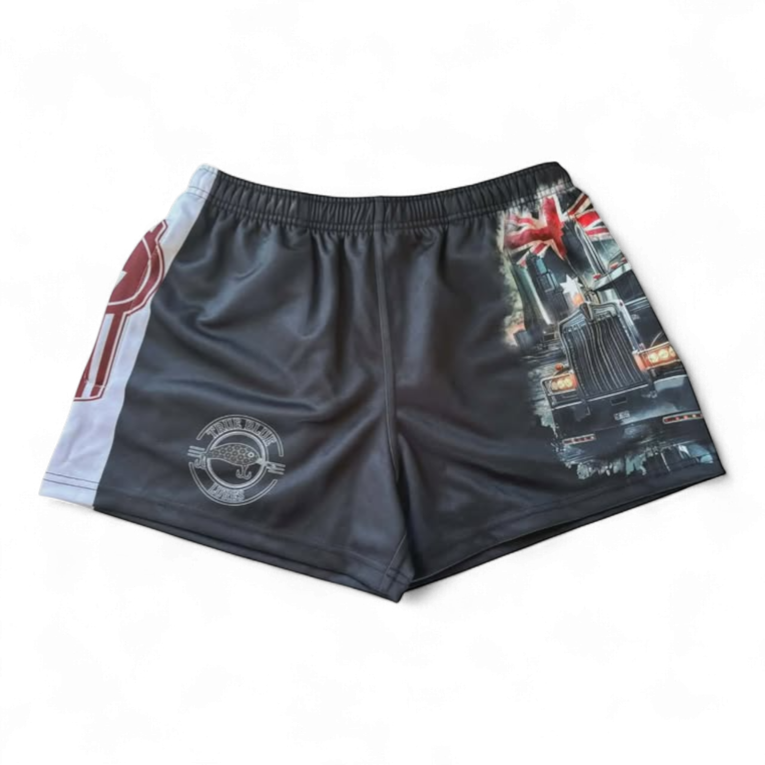 TRUE BLUE LURES FOOTY SHORT WITH ZIP POCKETS - KENWORTH