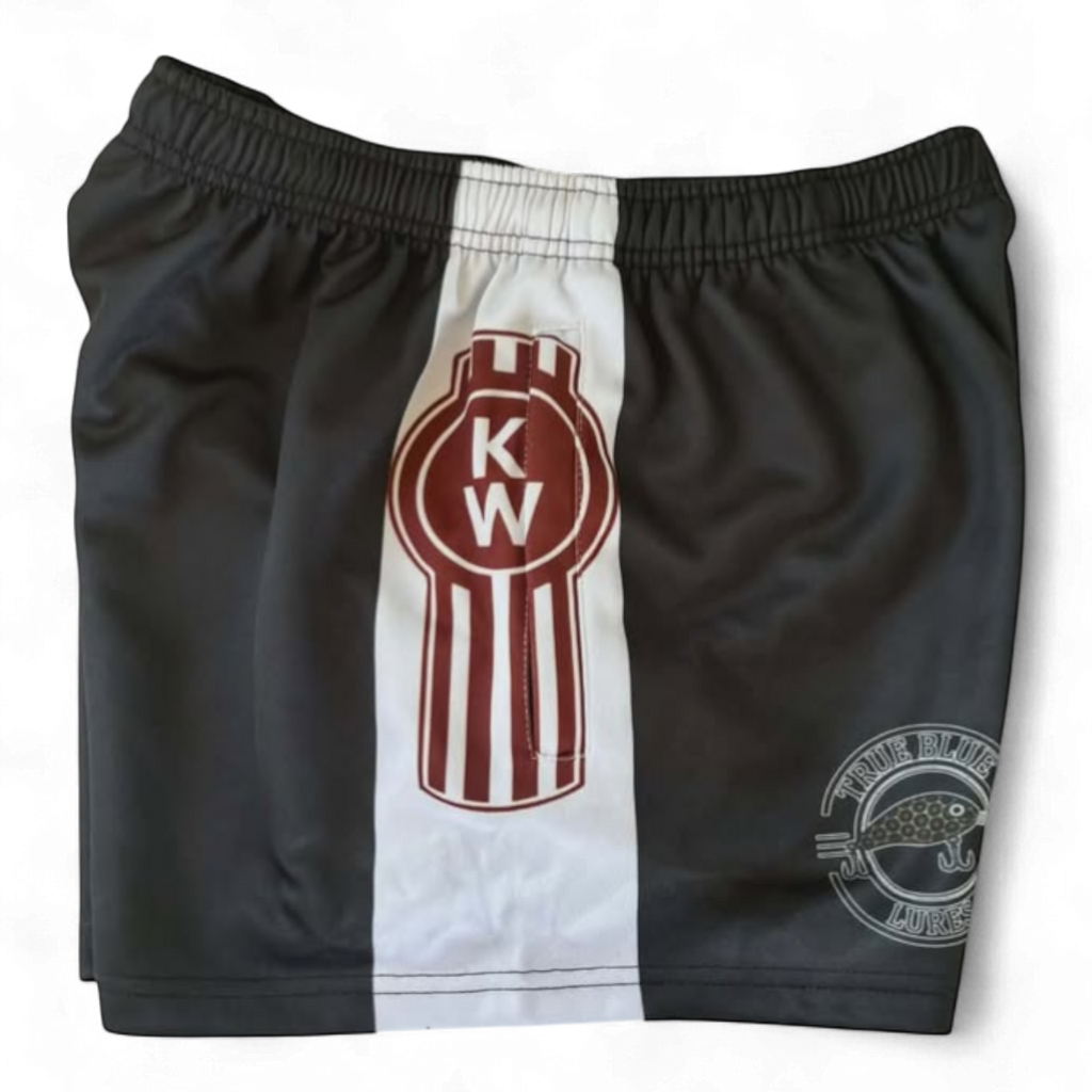 TRUE BLUE LURES FOOTY SHORT WITH ZIP POCKETS - KENWORTH