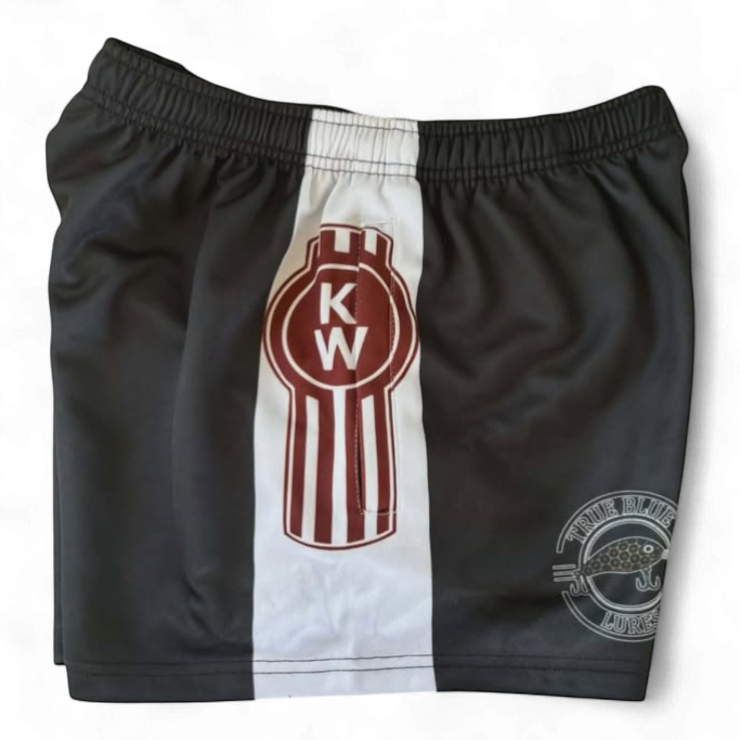 TRUE BLUE LURES FOOTY SHORT WITH ZIP POCKETS - KENWORTH