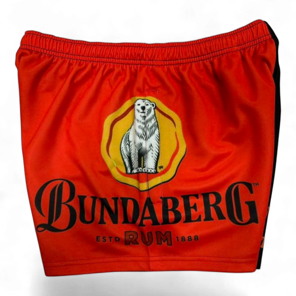 TRUE BLUE LURES FOOTY SHORT WITH ZIP POCKETS - BUNDABERG