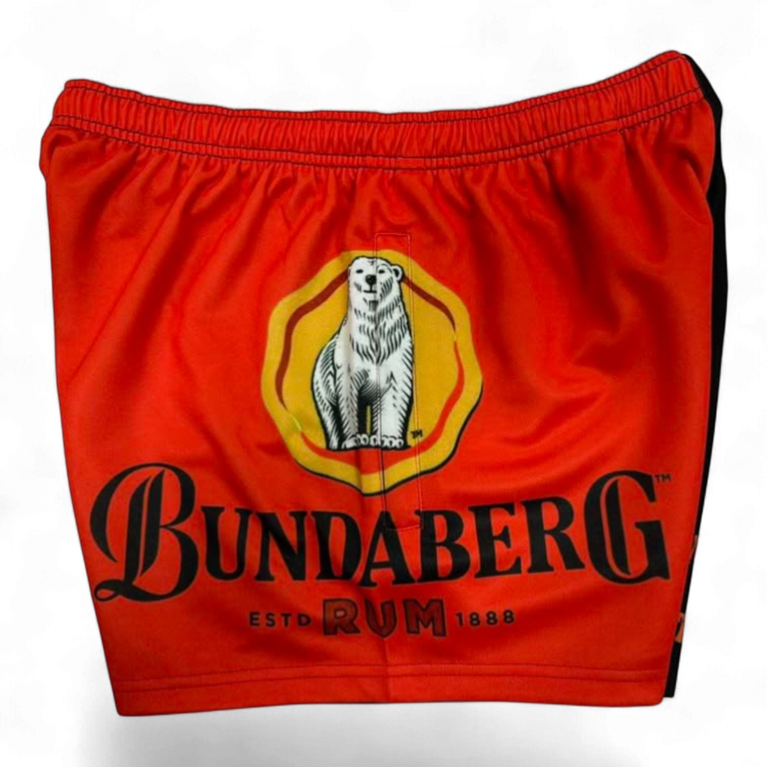 TRUE BLUE LURES FOOTY SHORT WITH ZIP POCKETS - BUNDABERG