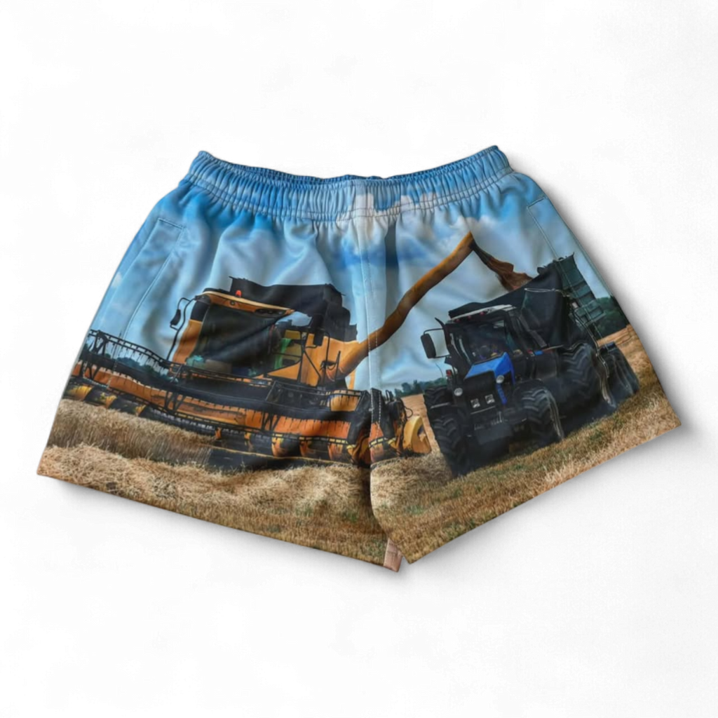 TRUE BLUE LURES FOOTY SHORT WITH ZIP POCKETS - HEADER