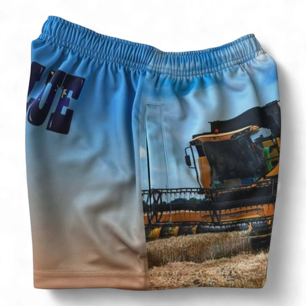 TRUE BLUE LURES FOOTY SHORT WITH ZIP POCKETS - HEADER