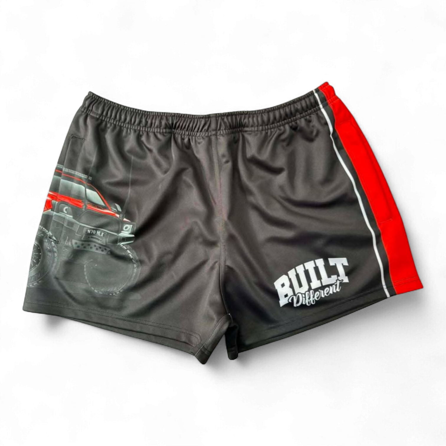 TRUE BLUE LURES FOOTY SHORT WITH ZIP POCKETS - HILUX