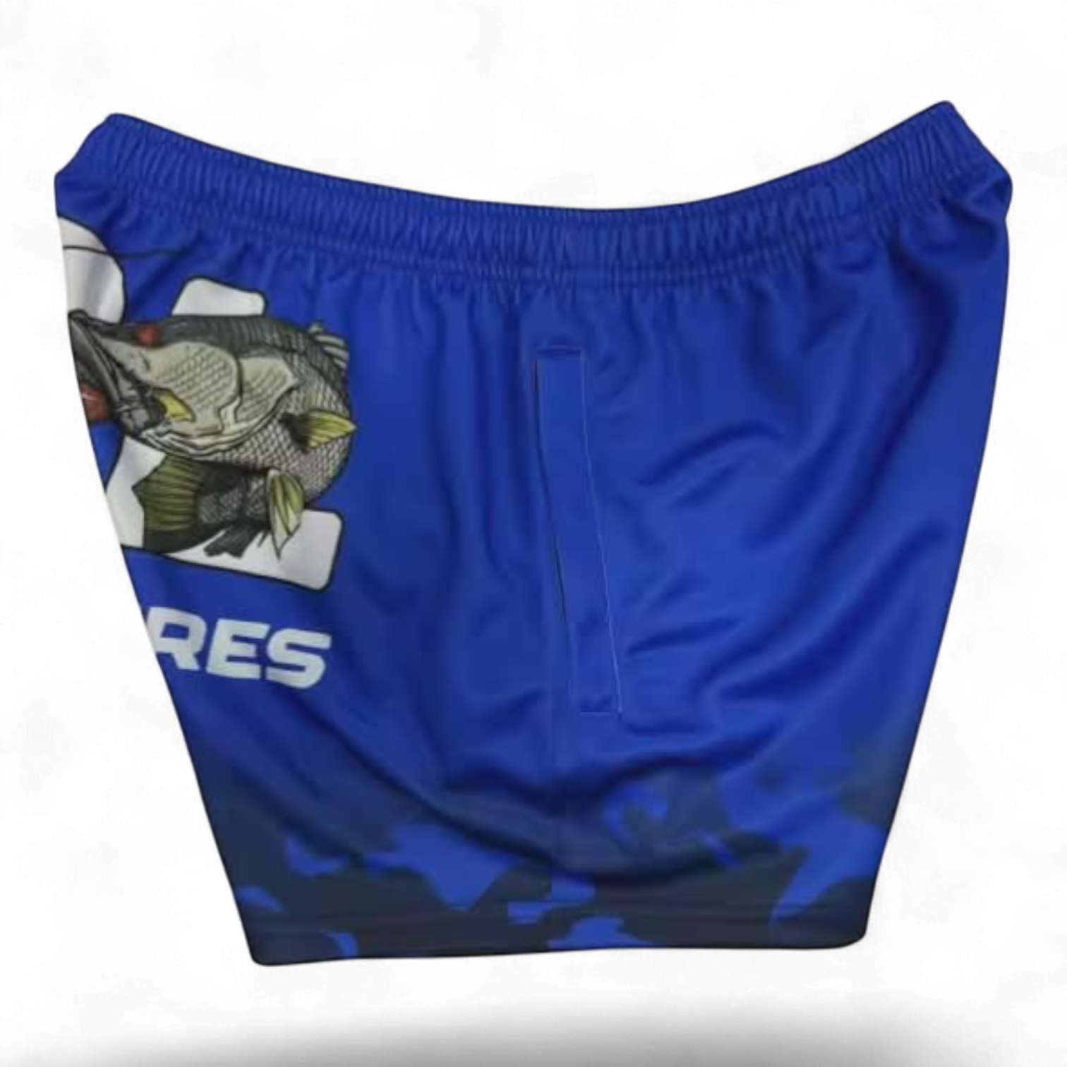 TRUE BLUE LURES FOOTY SHORT WITH ZIP POCKETS - TRUE BLUE