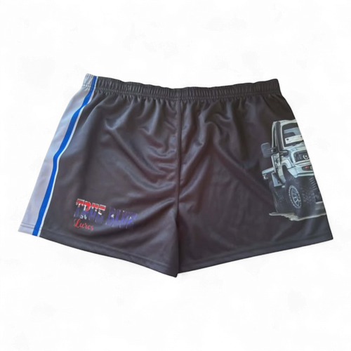 TRUE BLUE LURES FOOTY SHORT WITH ZIP POCKETS - CRUISER