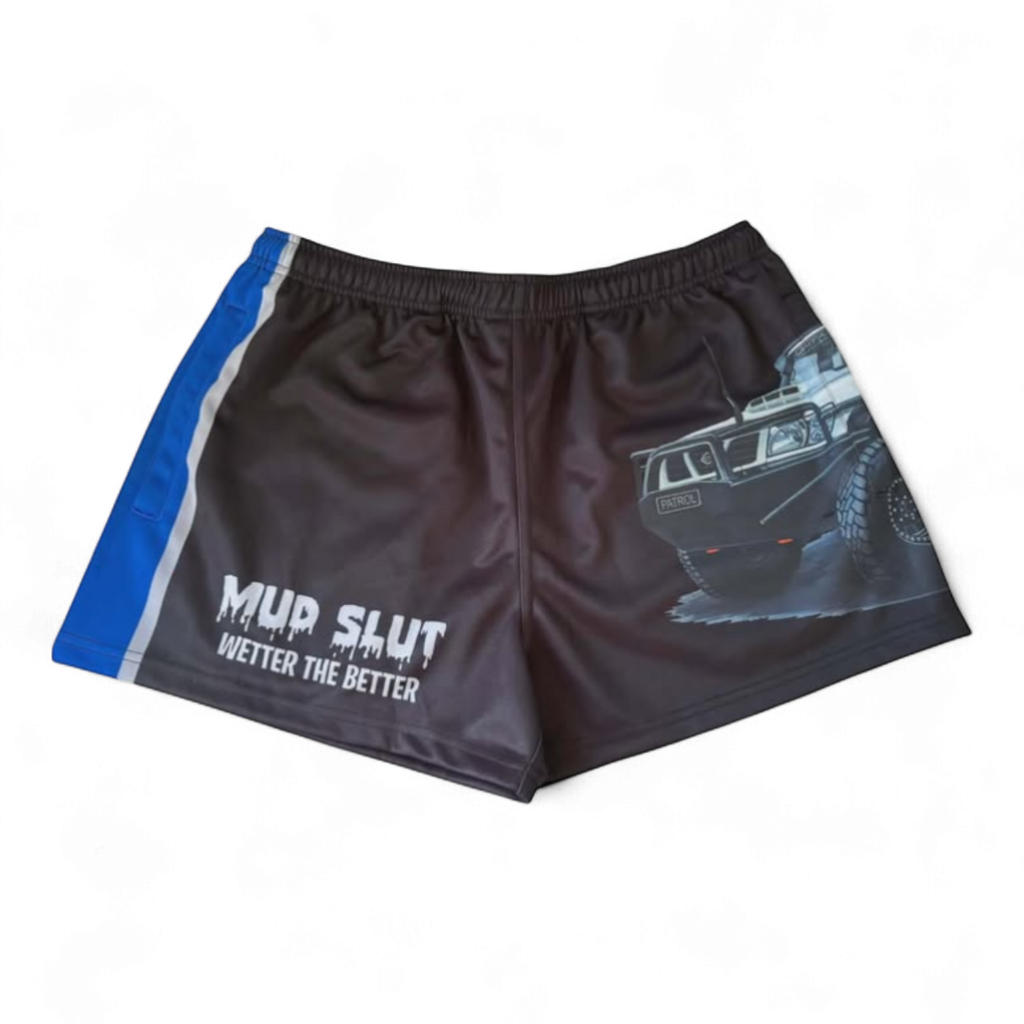 TRUE BLUE LURES FOOTY SHORT WITH ZIP POCKETS - PATROL