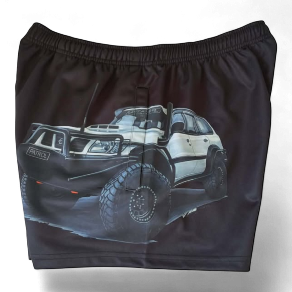 TRUE BLUE LURES FOOTY SHORT WITH ZIP POCKETS - PATROL