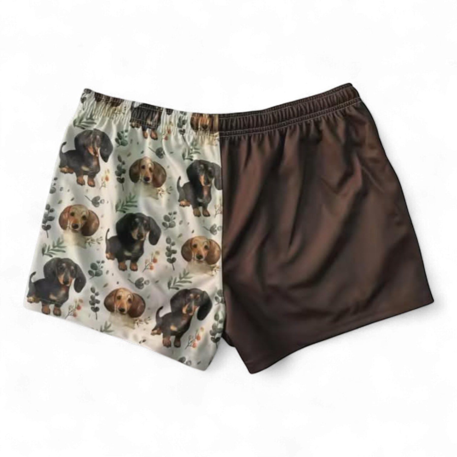 TRUE BLUE LURES FOOTY SHORT WITH ZIP POCKETS - DACHSHUNDS