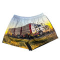 TRUE BLUE LURES FOOTY SHORT WITH ZIP POCKETS - SHEEP TRUCK