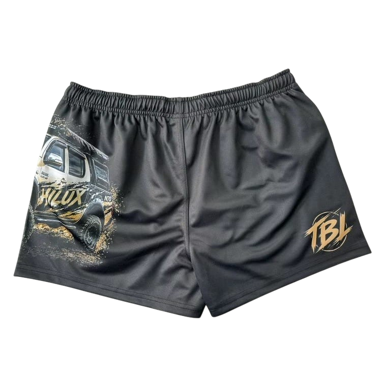 TRUE BLUE LURES FOOTY SHORT WITH ZIP POCKETS - N70 HILUX