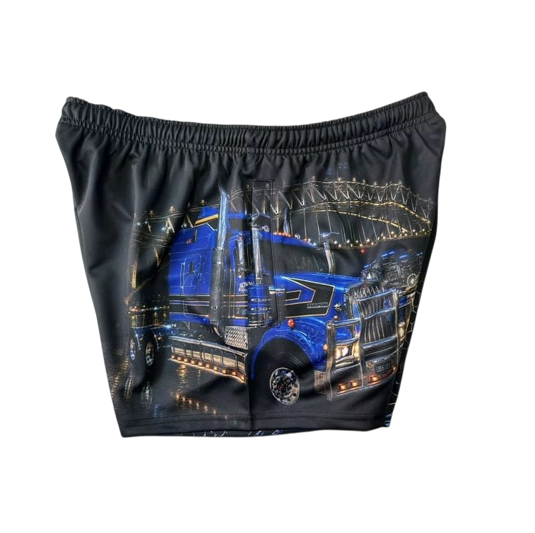 TRUE BLUE LURES FOOTY SHORT WITH ZIP POCKETS - SAR LEGEND