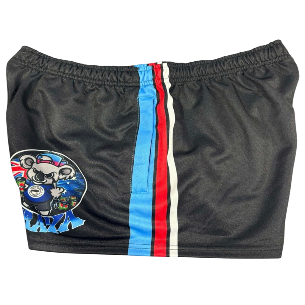 TRUE BLUE LURES FOOTY SHORT WITH ZIP POCKETS - FIT IN