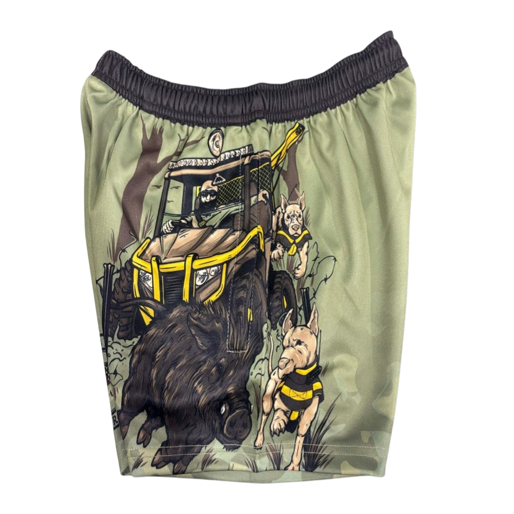 TRUE BLUE LURES FOOTY SHORT WITH ZIP POCKETS - HUNTING BUGGY