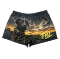 TRUE BLUE LURES FOOTY SHORT WITH ZIP POCKETS - HUNTING DOG