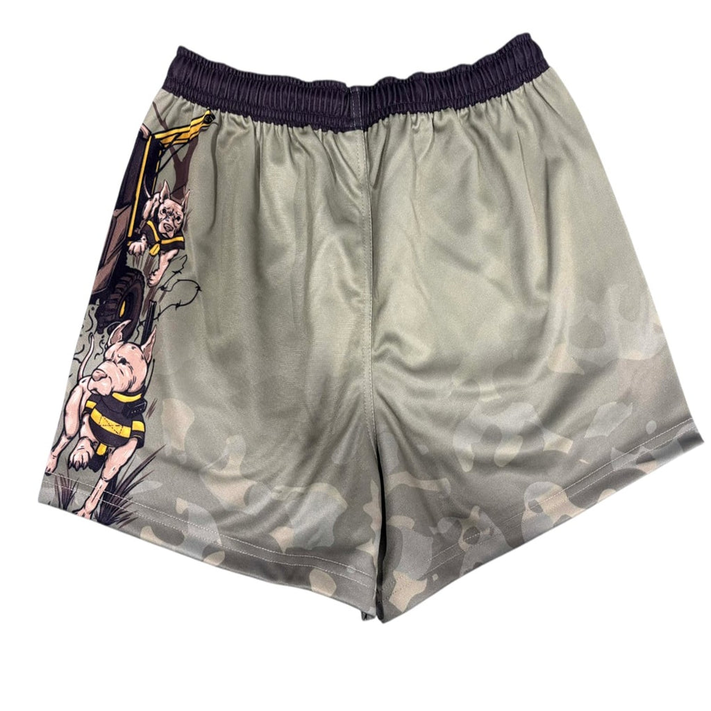 TRUE BLUE LURES FOOTY SHORT WITH ZIP POCKETS - HUNTING BUGGY