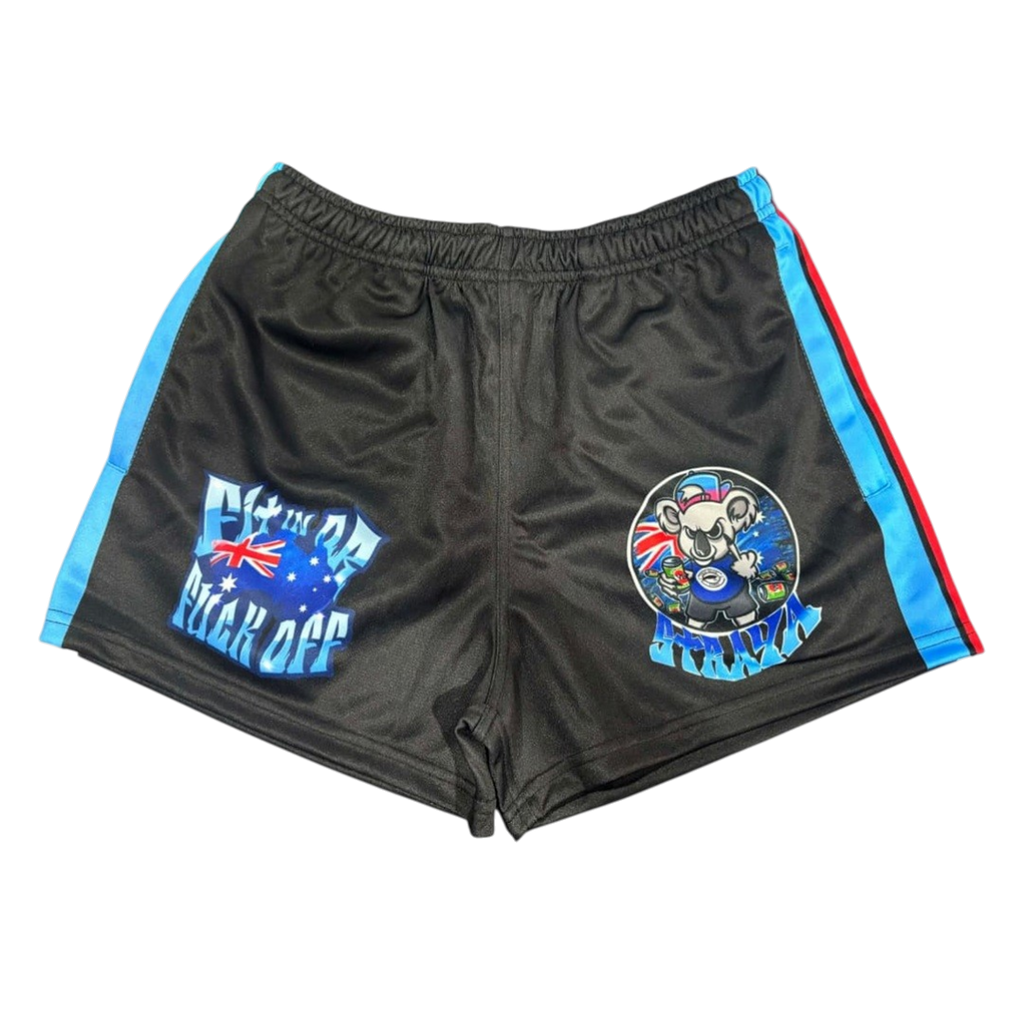 TRUE BLUE LURES FOOTY SHORT WITH ZIP POCKETS - FIT IN