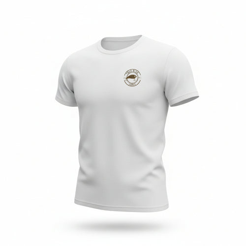 TRUE BLUE LURES BADGE TEE - WHITE