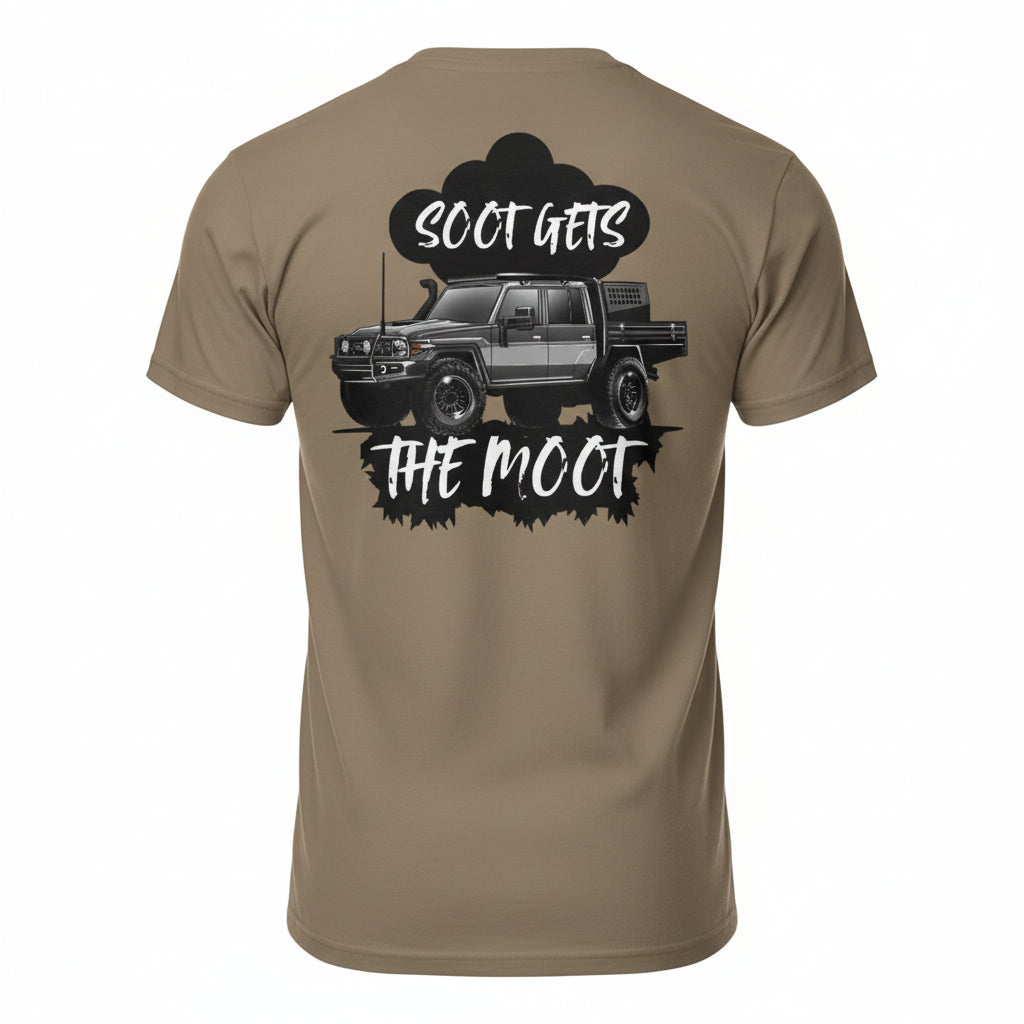 TRUE BLUE LURES SLOGAN TEE - SAND