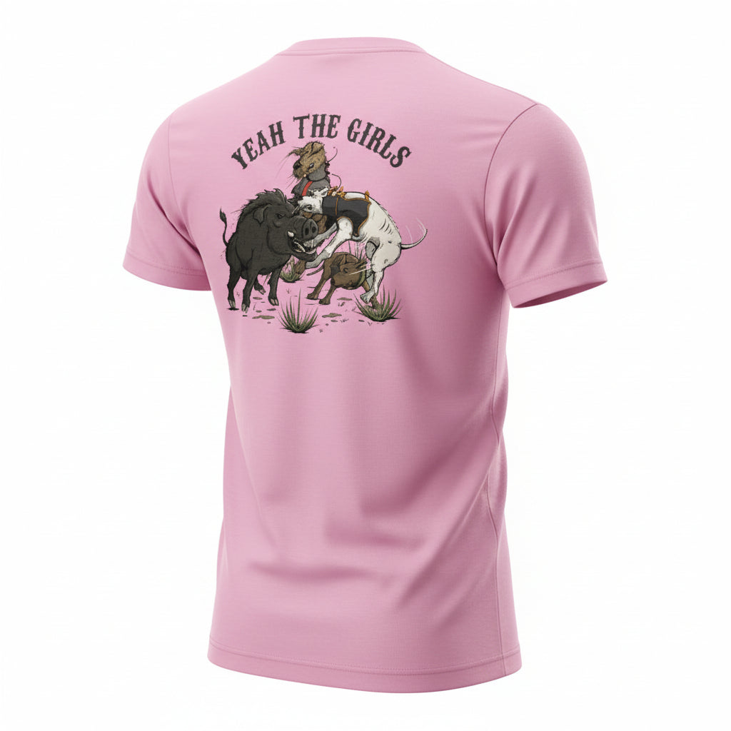 TRUE BLUE LURES PIG HUNTER TEE - PINK