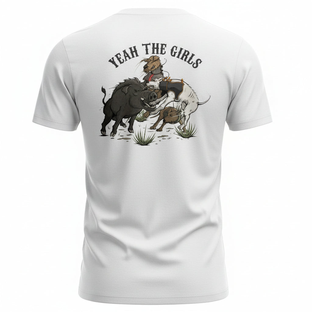 TRUE BLUE LURES PIG HUNTER TEE - WHITE