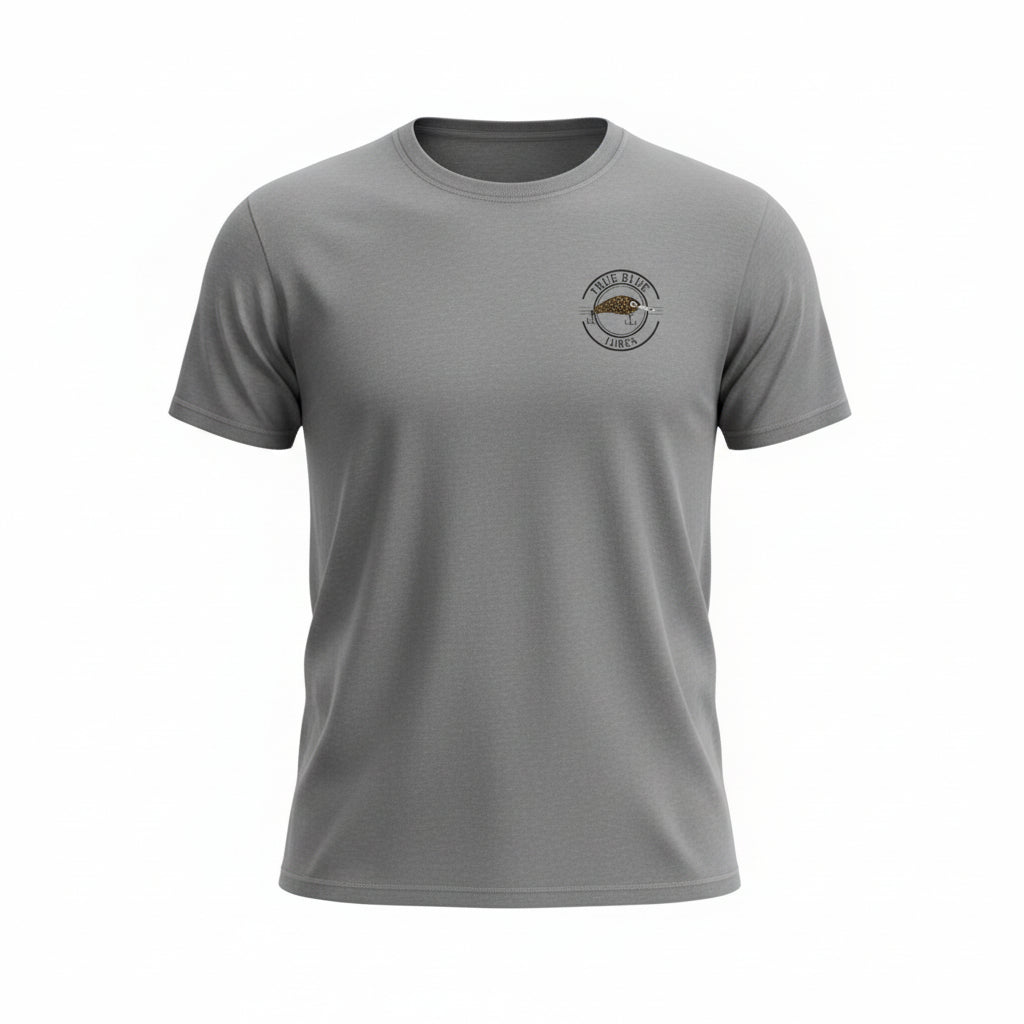 TRUE BLUE LURES MURRAY COD TEE - GREY