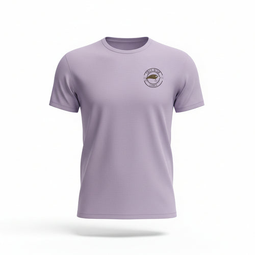TRUE BLUE LURES BADGE TEE - VIOLET